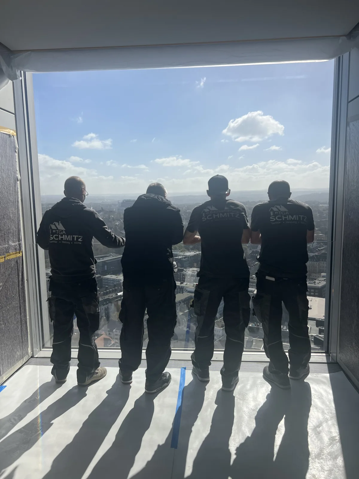 Das Team von Bausanierung Schmitz auf einer Baustelle